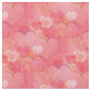 Rosa Herzen Träume Fabric Stoff