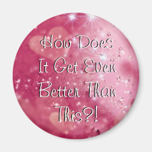 Rosa Herzen und Diamanten HDIGEBTT? Magnet