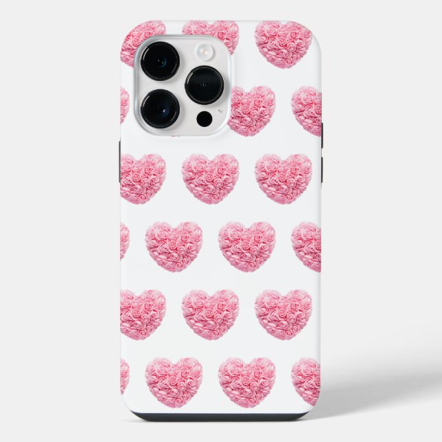 Rosa HerziPhone-Hülle iPhone Hülle (Rückseite)