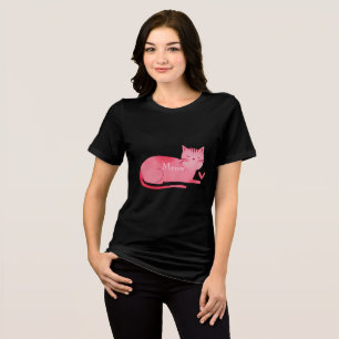 Rosa Herzkiste Tri-Blend Shirt