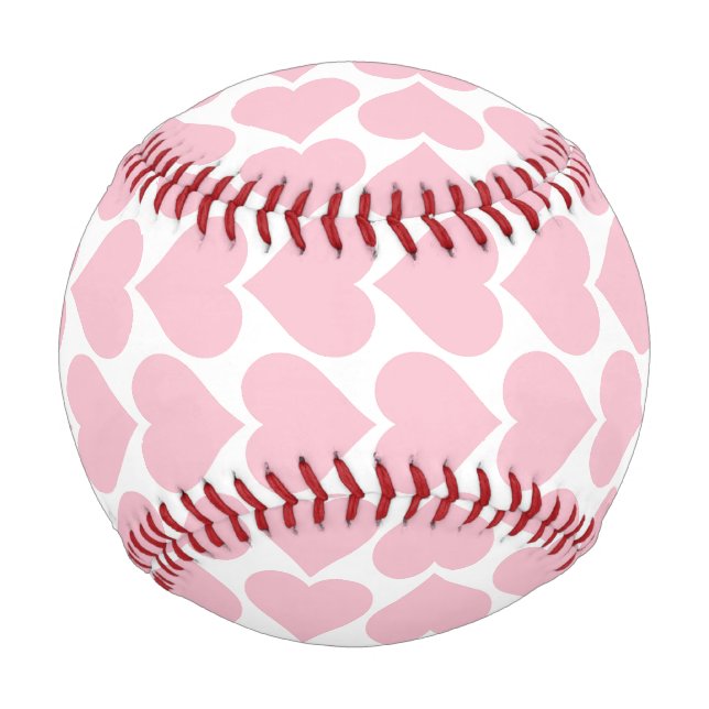 Rosa Herzmuster, Romantik, Liebe Baseball (Rückseite)