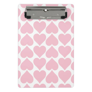 Rosa Herzmuster, Romantik, Liebe Mini Klemmbrett