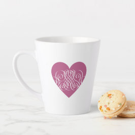 Rosa Herzschwäche Hübsche Bauweise Tasse