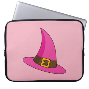 Rosa Hexenhut Laptopschutzhülle