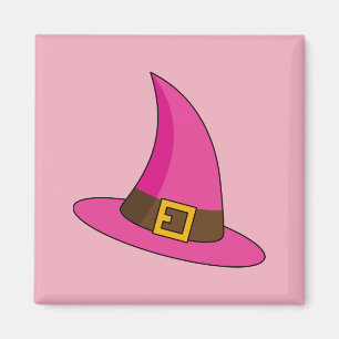 Rosa Hexenhut Magnet