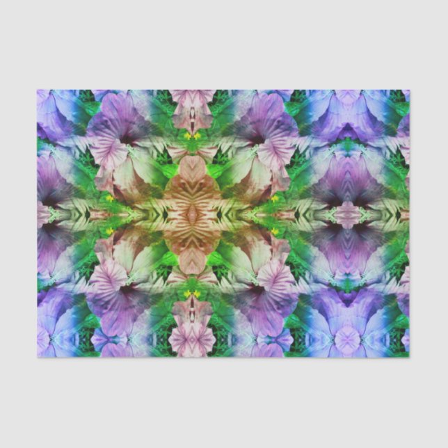 Rosa Hibiskus Blume Abstrakt gestört Seidenpapier (Vorderseite)