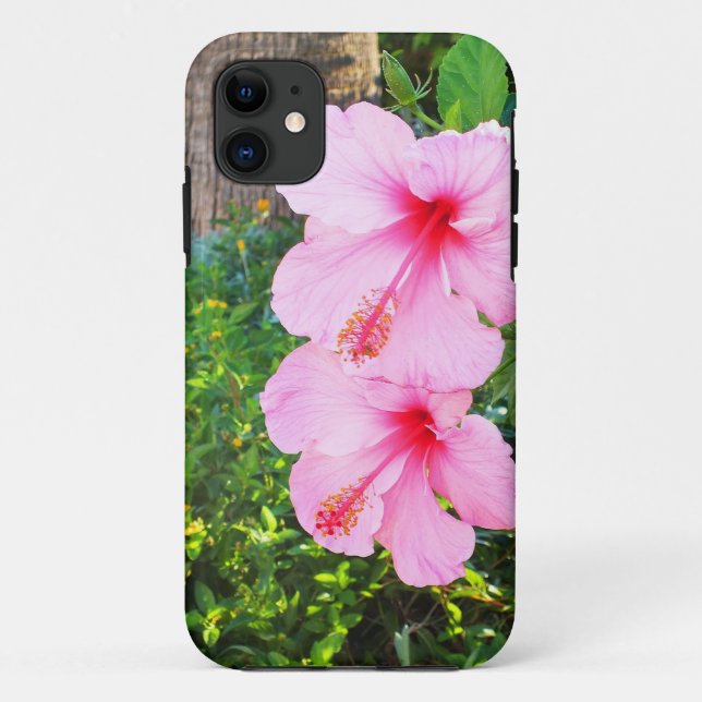 Rosa Hibiskus Blume Case-Mate iPhone Hülle (Rückseite)