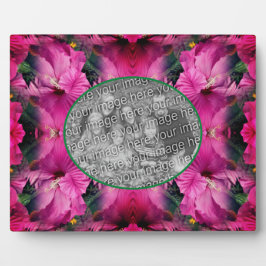 Rosa Hibiskus Blume Erstellen Sie Ihr eigenes Foto Fotoplatte