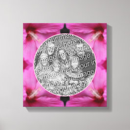 Rosa Hibiskus Blume Erstellen Sie Ihr eigenes Foto Leinwanddruck