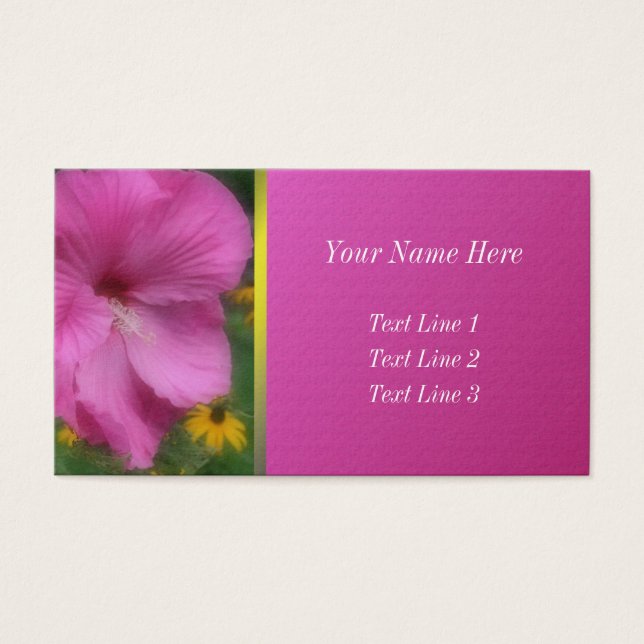 Rosa Hibiskus Blume Natur (Vorderseite)