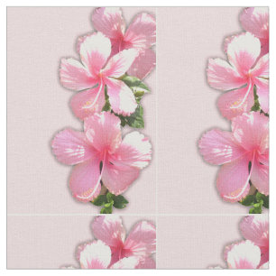 Rosa Hibiskus Blume Stoffe