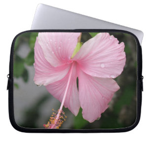 Rosa Hibiskus-Elektronik-Tasche Laptopschutzhülle