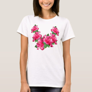 Rosa Hibiskus-Leu-Shirts T-Shirt