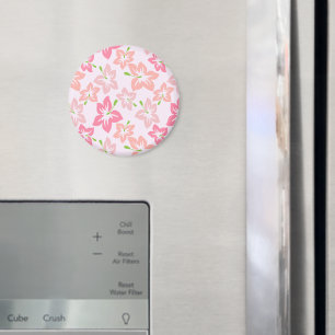 Rosa Hibiskus, rosa Blume, Muster von Blume Magnet