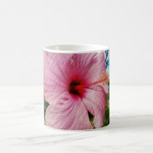 Rosa Hibiskus Tasse