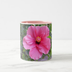 Rosa Hibiskus Tasse - wählen Sie Stil & Farbe
