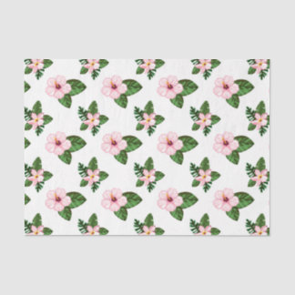 Rosa Hibiskusblüten (Design 41 Rosa-Serie) Seidenpapier