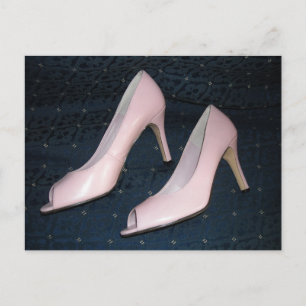 Rosa High Heels Pumps/Schuhe Postkarte