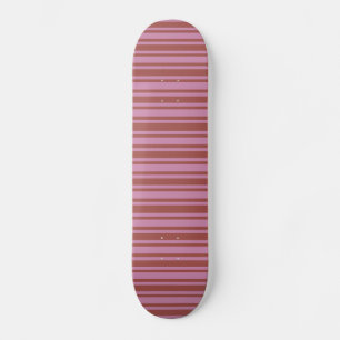 Rosa / Himbeere Streifen angepasstes Skateboard