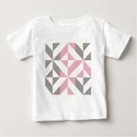 Rosa Himbeere und Silver Geometric ZigZag