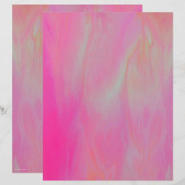 Rosa Himmel Scrapbook-Papier 2-seitige Seite (Vorne/Hinten)