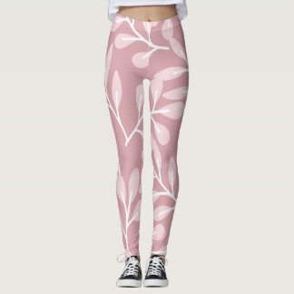 Rosa Hintergrund, blorfarbene Leggings