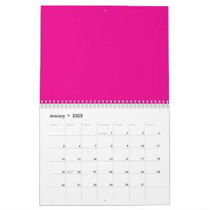 Rosa Hintergrund mit schwarzen Grenz-Design-Ideen Kalender