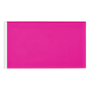 Rosa Hintergrund mit schwarzen Grenz-Design-Ideen Namenschild
