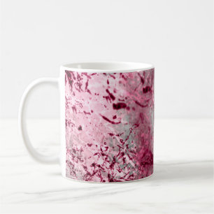 Rosa Hintergrundkunst, Deko, Muster, abstrakt, alt Kaffeetasse