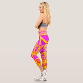 Rosa Hochwaldkraut Capri Leggings
