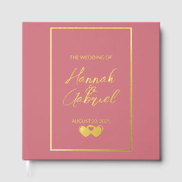 Rosa Hochzeit Gästebuch