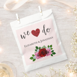 Rosa-Hochzeit Geschenktütchen