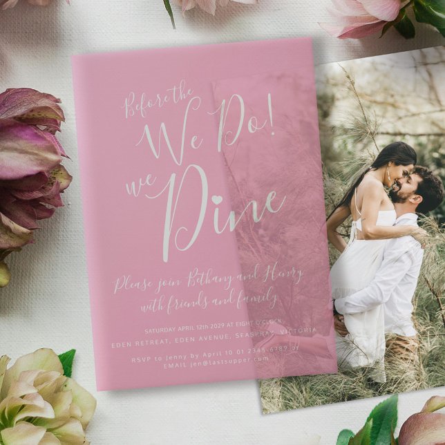 Rosa Hochzeit Probe Abendessen vor uns (Von Creator hochgeladen)