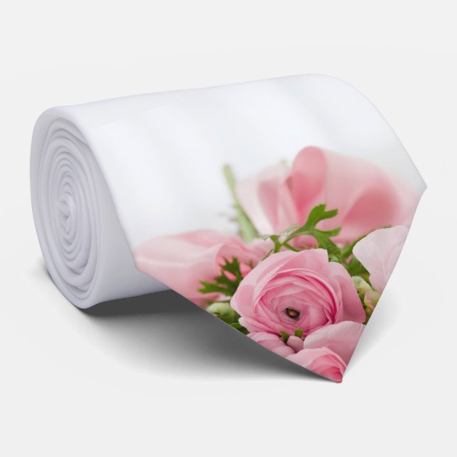 Rosa Hochzeiten Rose Krawatte (Gerollt)