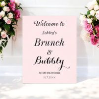 Rosa Hochzeitsbrunch-Sprudel-Willkommen
