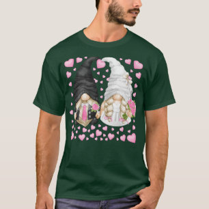 Rosa Hochzeitsbrunnen mit Niedlichem Herzmuster Gr T-Shirt