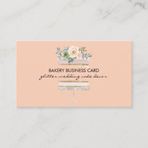 Rosa Hochzeitsfeier-Party-Tortenmacher Visitenkarte
