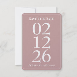 Rosa Hochzeitskarten zum 'Save the Date' Einladung