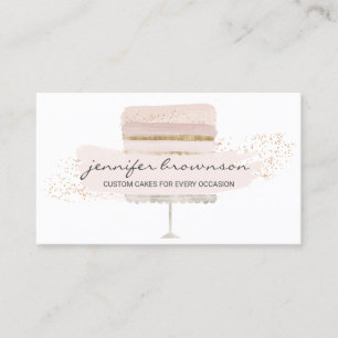 Rosa Hochzeitstorte Logo Anlass Party Süßigkeiten Visitenkarte