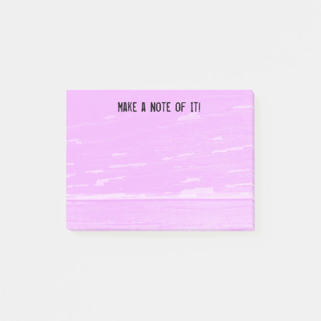 Rosa Holz merkt Schablone Post-it Klebezettel (Vorderseite)