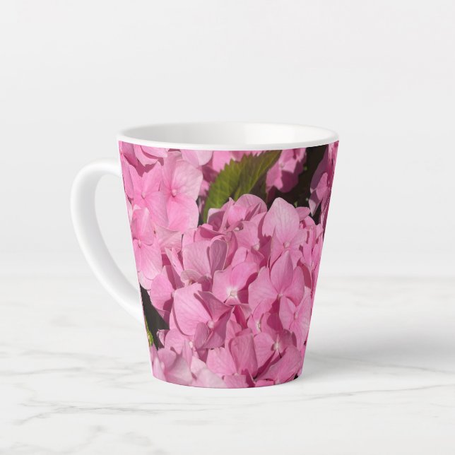 Rosa Hortensie Milchtasse (Linke Ecke)
