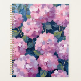 Rosa Hortensien Aquarell Planer
