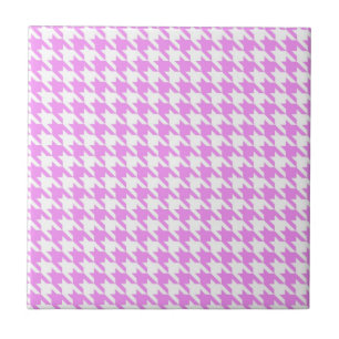 Rosa Houndstooth Fliese