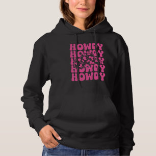 Rosa Howdy Southern Western Mädchen Country Rodeo Hoodie