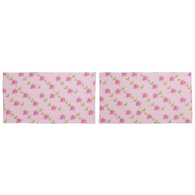 Rosa Hüllen Kissenbezug (Vorderseite-Set)