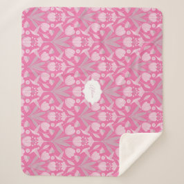 Rosa Hummingbird Coquette Personalisiert Sherpadecke