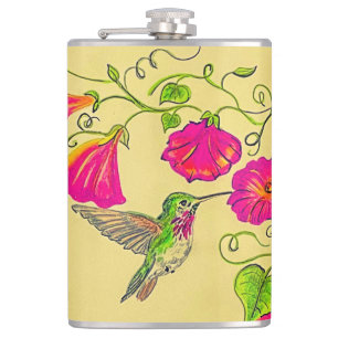 Rosa Hummingbird Flask Flachmann