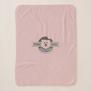 Rosa Hund Digital Sherpa-Decke Sherpadecke