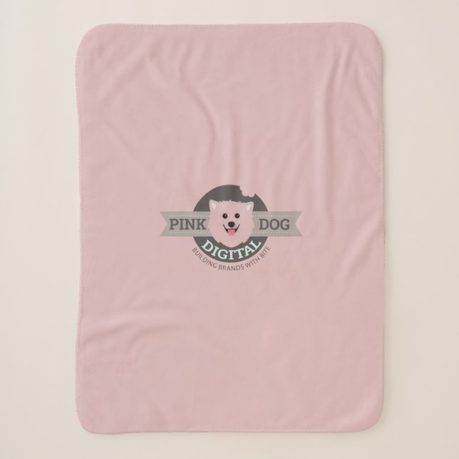 Rosa Hund Digital Sherpa-Decke Sherpadecke (Vorderseite)