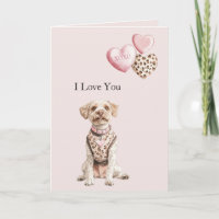 Rosa Hundeherzen Liebe